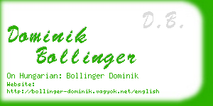 dominik bollinger business card